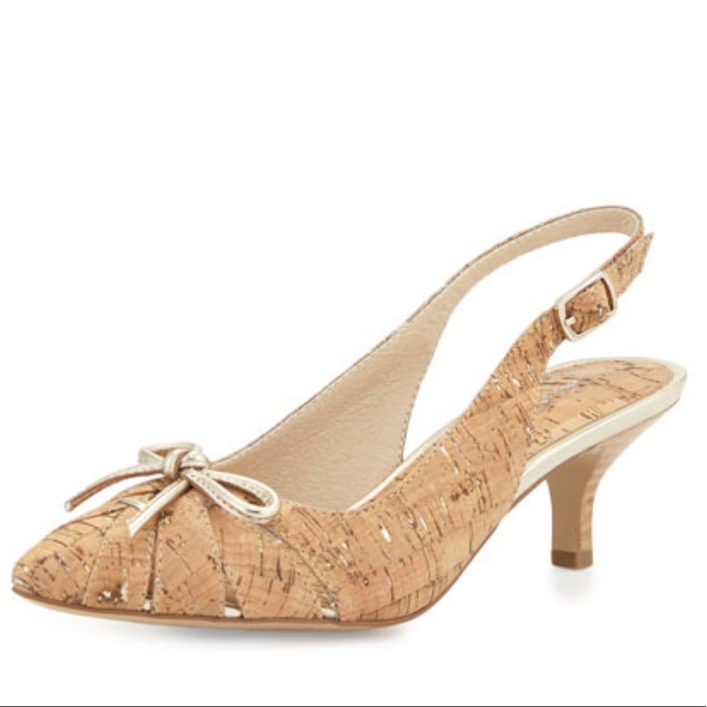 Donald Pliner - Gella Bow Kitten Slingback Pumps 8